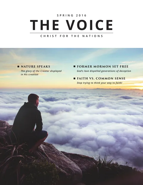 Cover of The Voice, Spring 2016: Nature speaks: the glory of the Creator