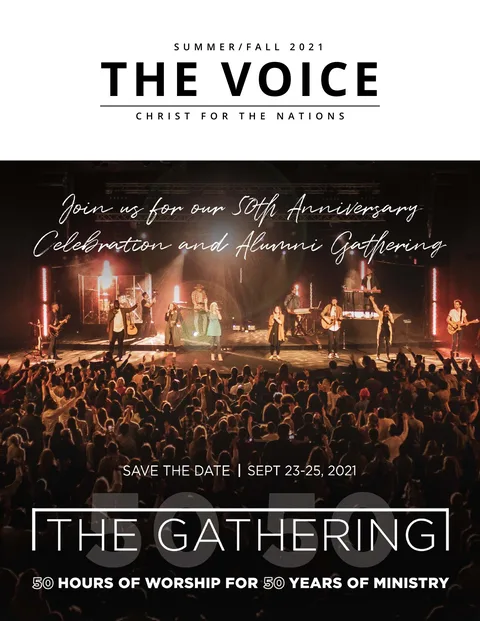 Cover of The Voice, Summer/Fall 2021: The Gathering: 50 hours of worship for 50 years
