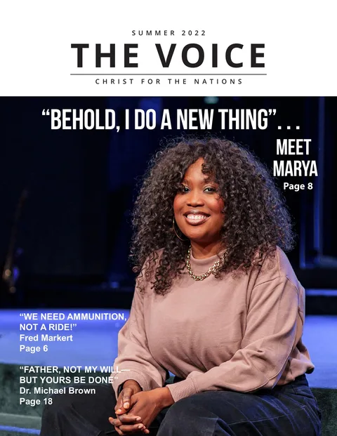 Cover of The Voice, Summer 2022: Meet Marya: Behold, I do a new thing